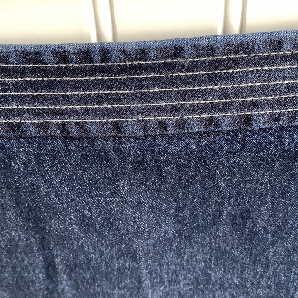 Ann TAYLOR LOFT WOMENS INDIGO DENIM STRETCH MINI JEAN SKIRT SIZE 8 - Picture 5 of 7